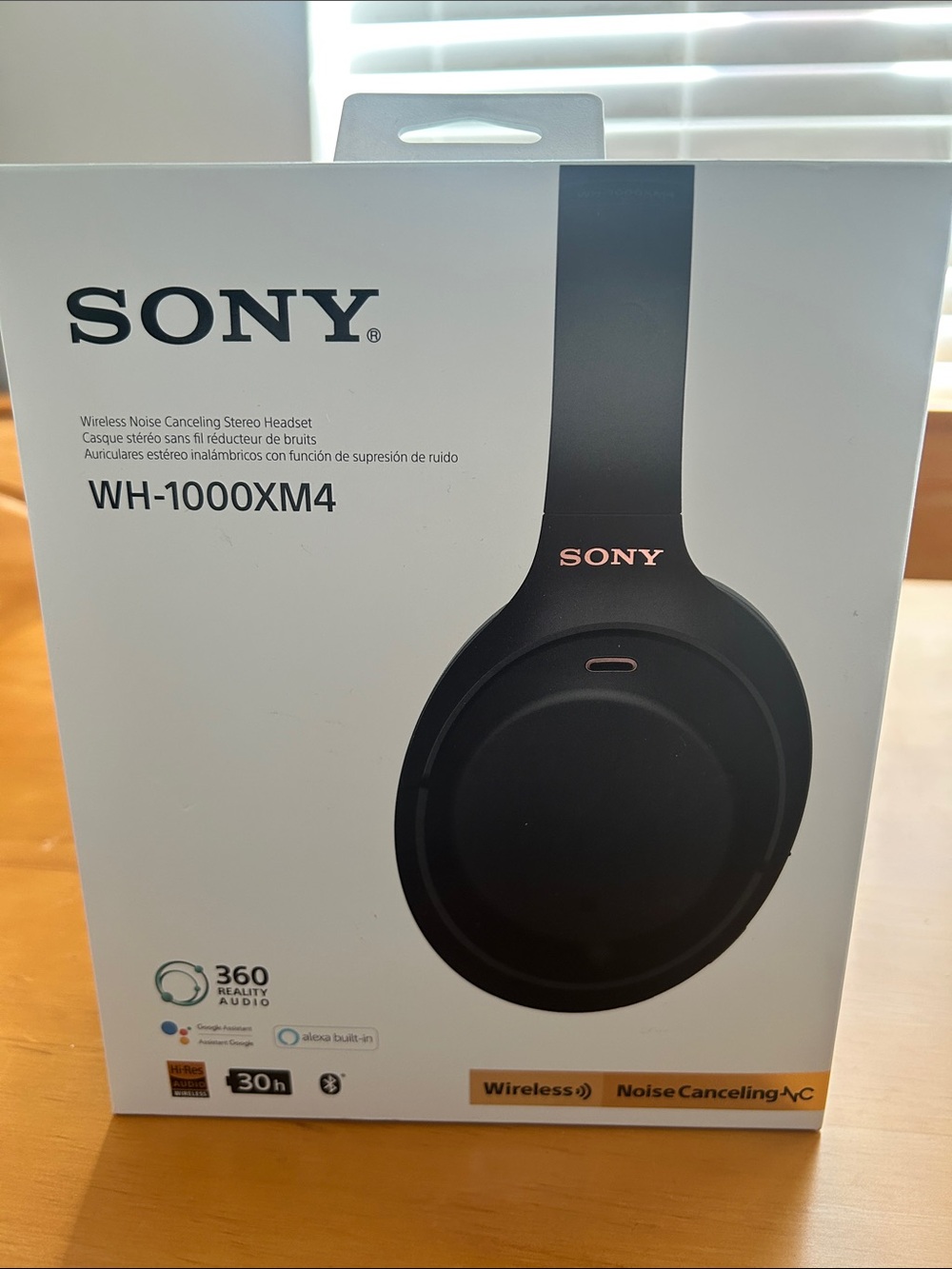 Sony Over-Ear Wireless Headphones in Black with Carrying Case